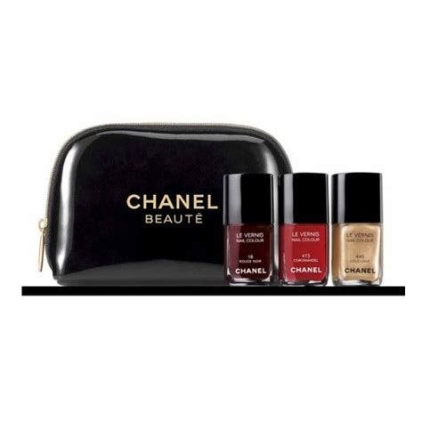 chanel clear pink nail polish|Chanel nail varnish gift set.